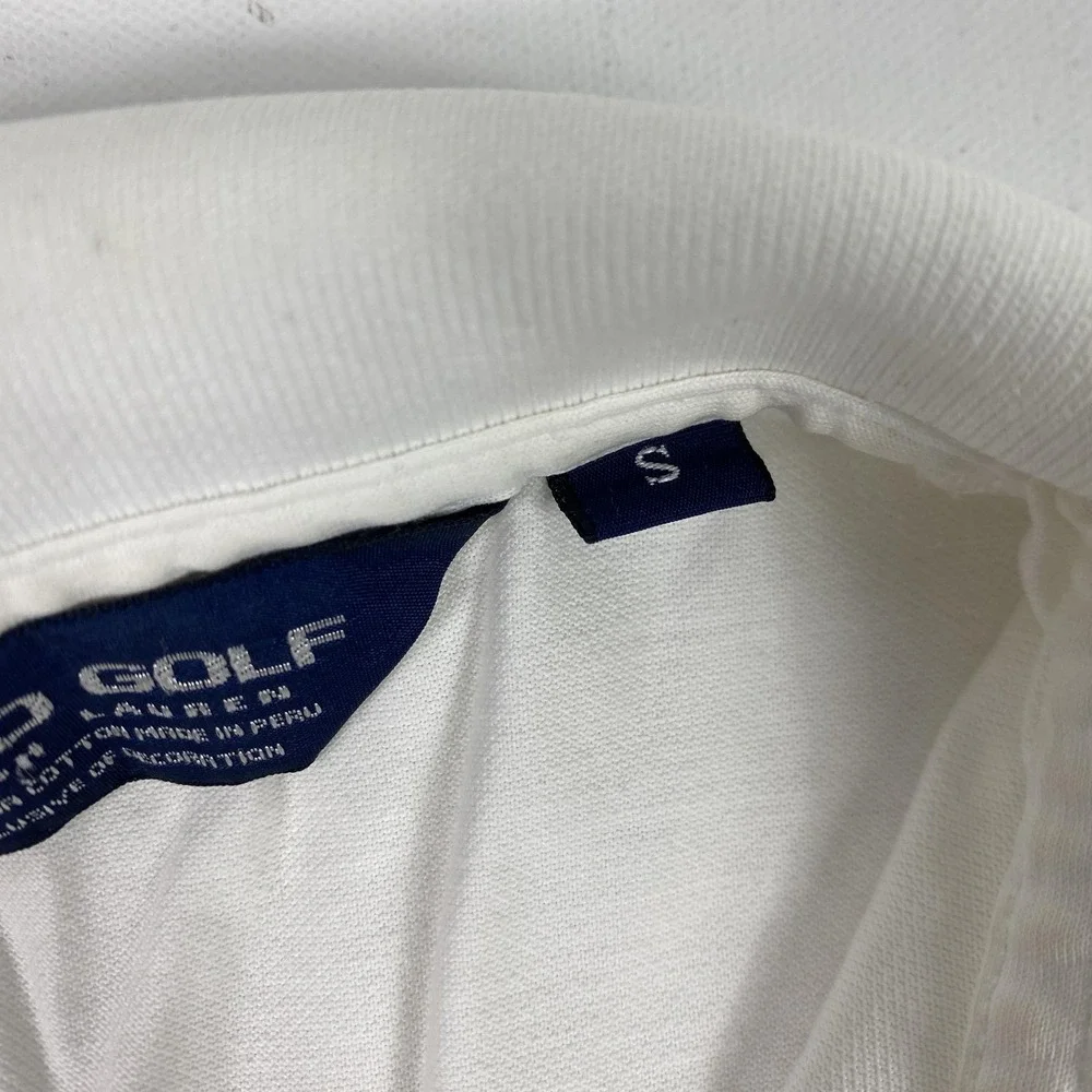 Polo‎ Golf Ralph Lauren Polo Shirt Mens Small White U.S. Open Merion 2013 Logo